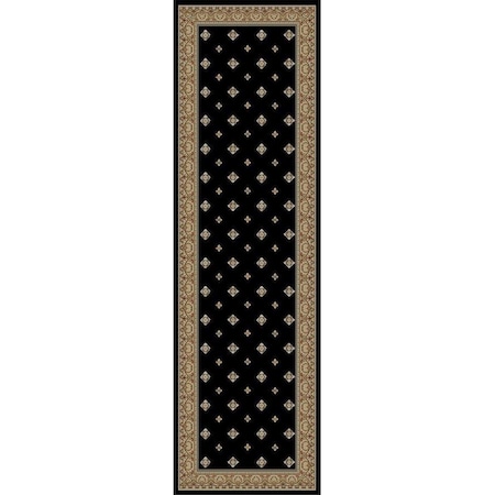 Concord Global 9 ft. 3 in. x 12 ft. 6 in. Ankara Pin Dot - Black 63038